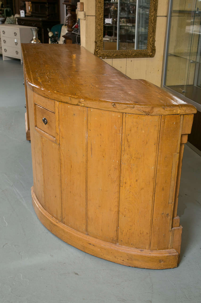 Antique Pine General Store Counter/ Utility Island 1