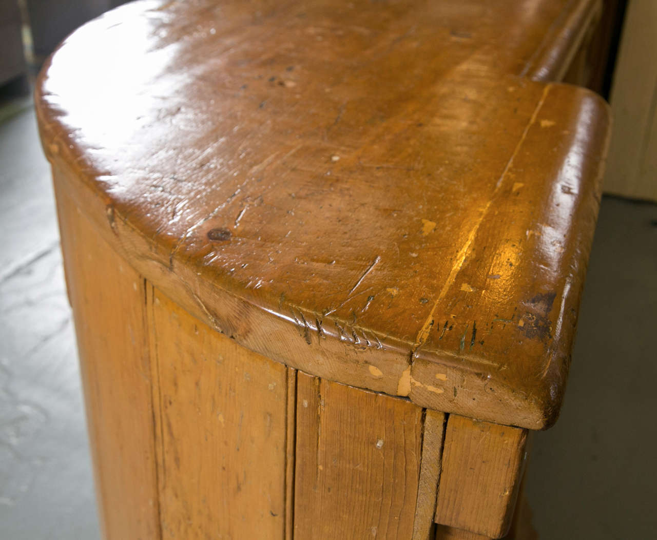 Antique Pine General Store Counter/ Utility Island 2