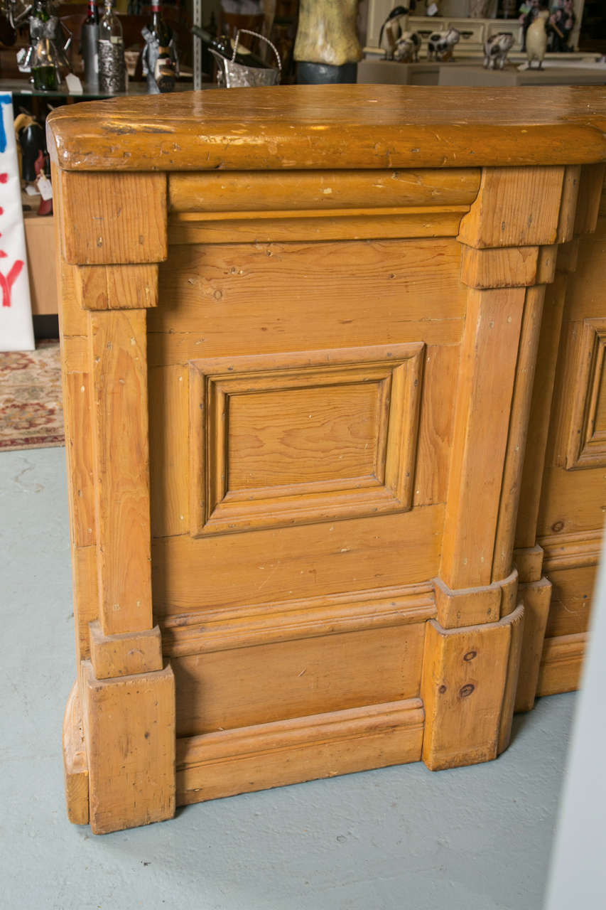 Antique Pine General Store Counter/ Utility Island 4
