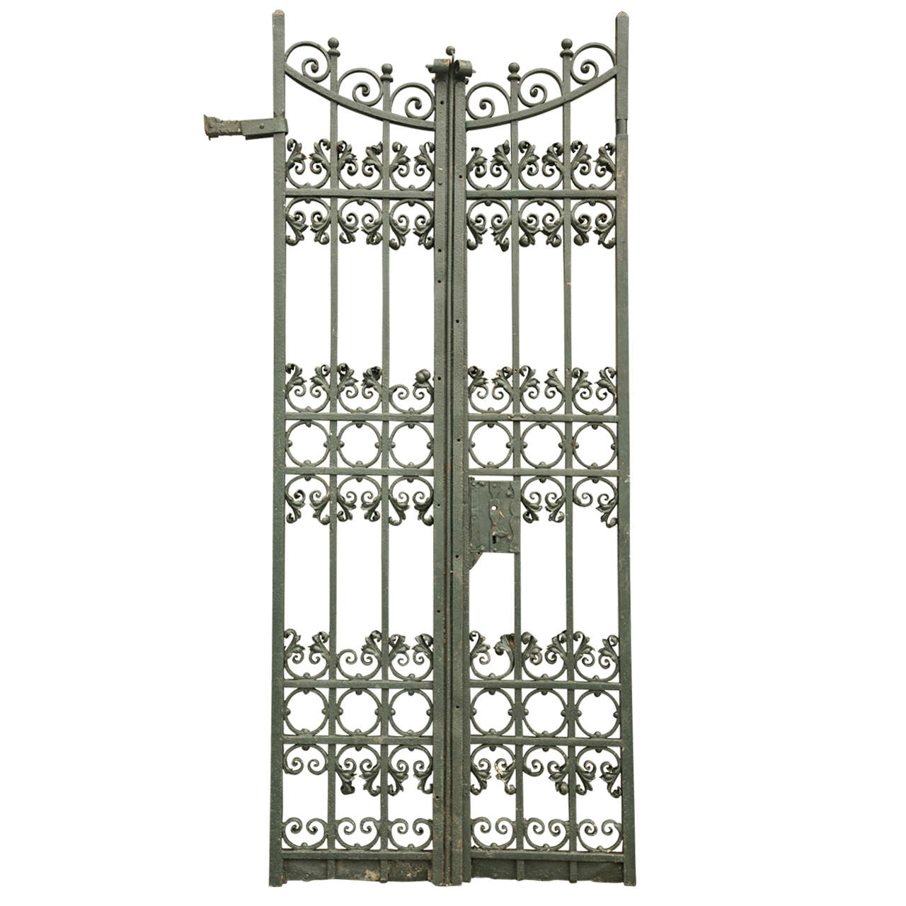 Antique Pair of Wrought Iron Gates
