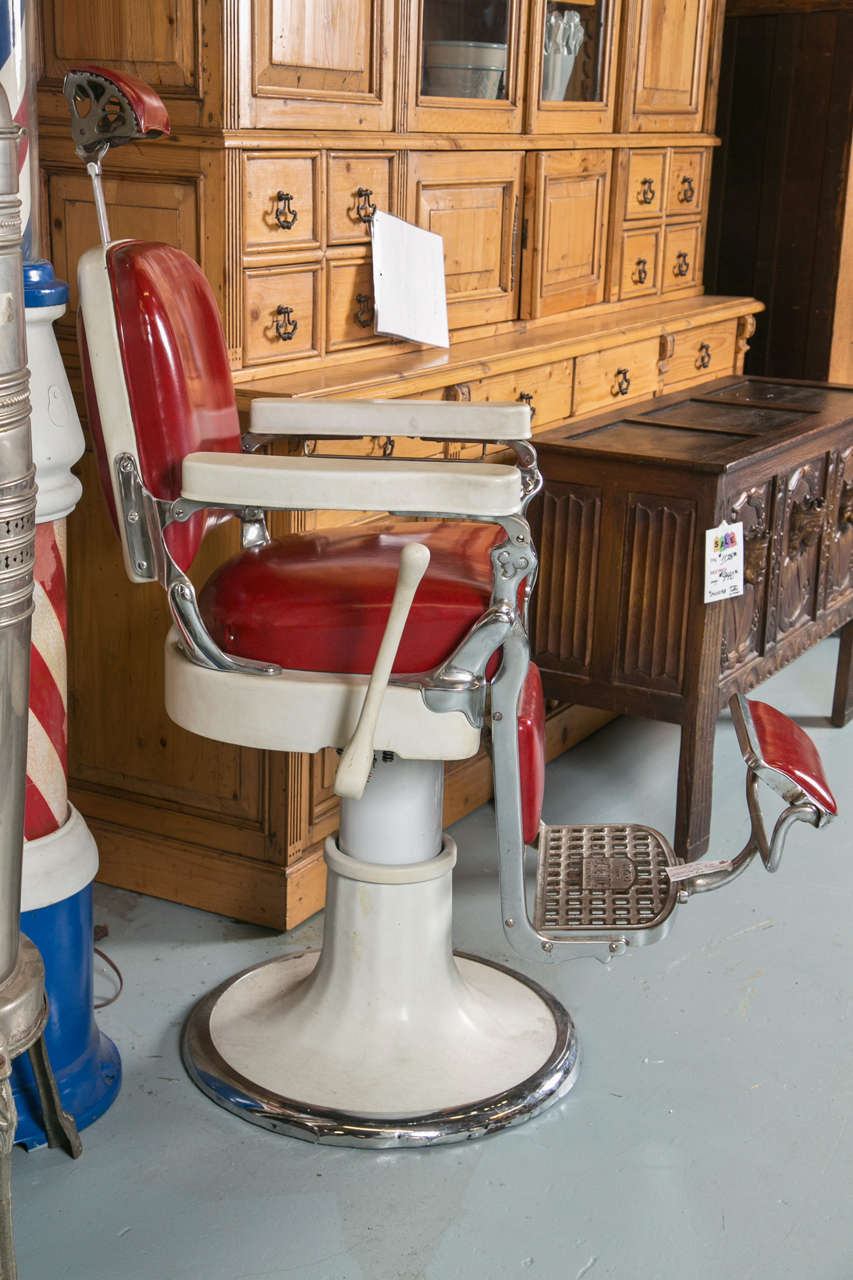 Antique Emil J. Paidar Barber Chair at 1stDibs emil j paidar barber