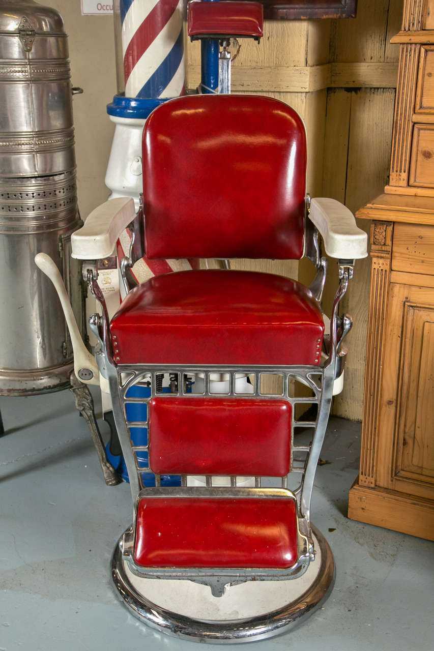 Antique Emil J. Paidar Barber Chair at 1stdibs