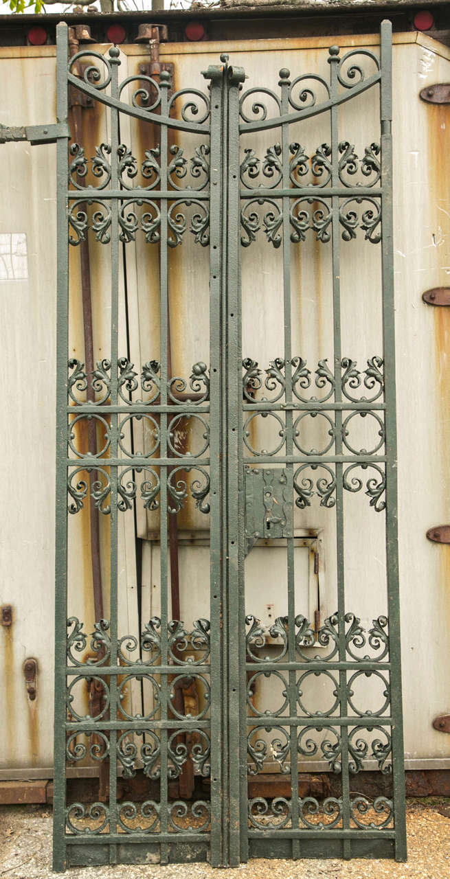 Antique Pair of Wrought Iron Gates at 1stDibs