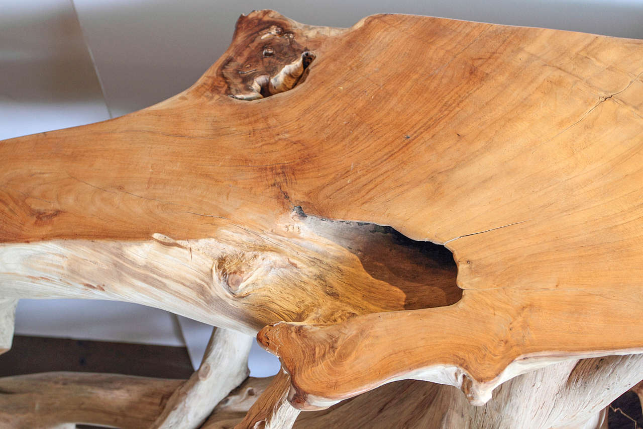 Teak Root Console Table 1