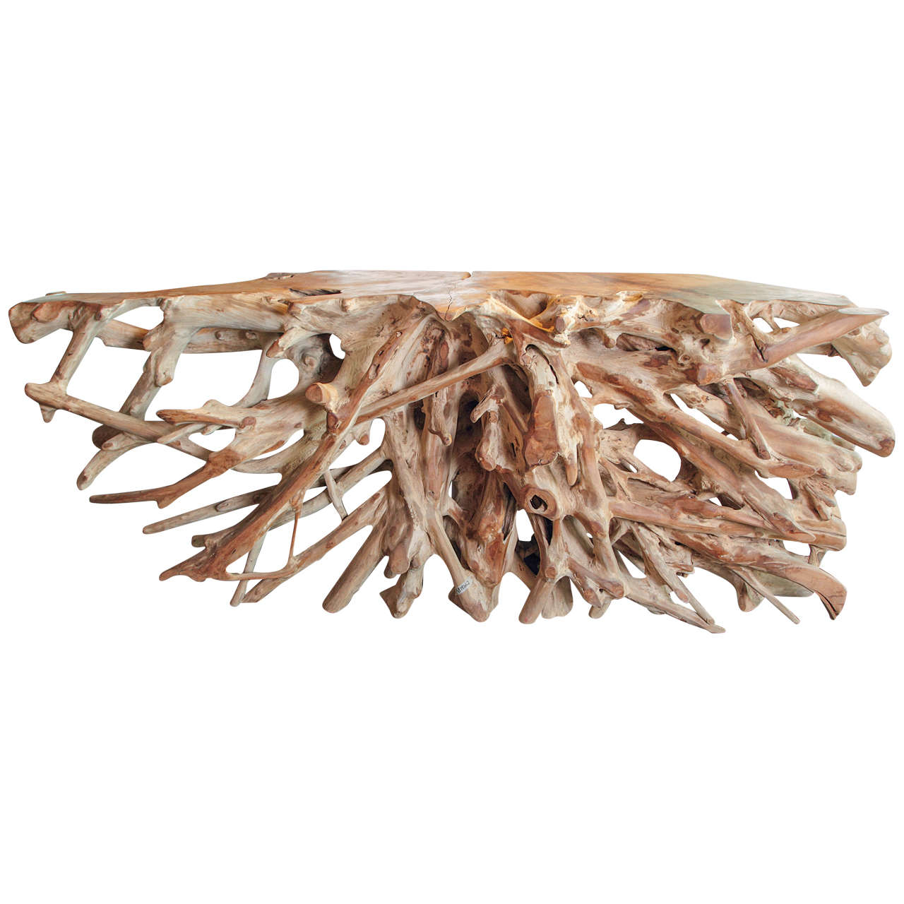 Teak Root Console Table