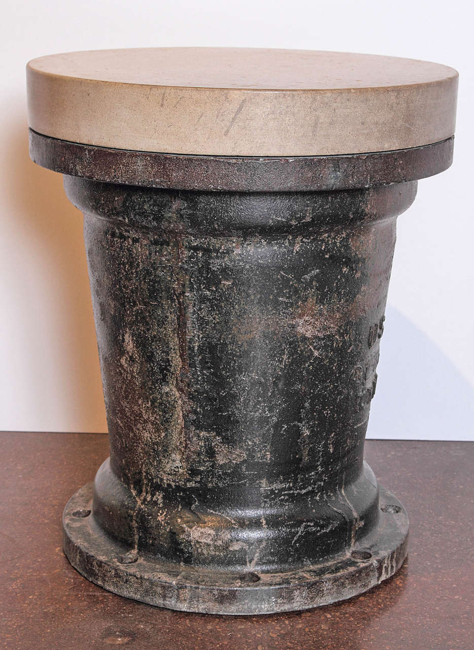 Industrial Nautical Bollard as End Table 4