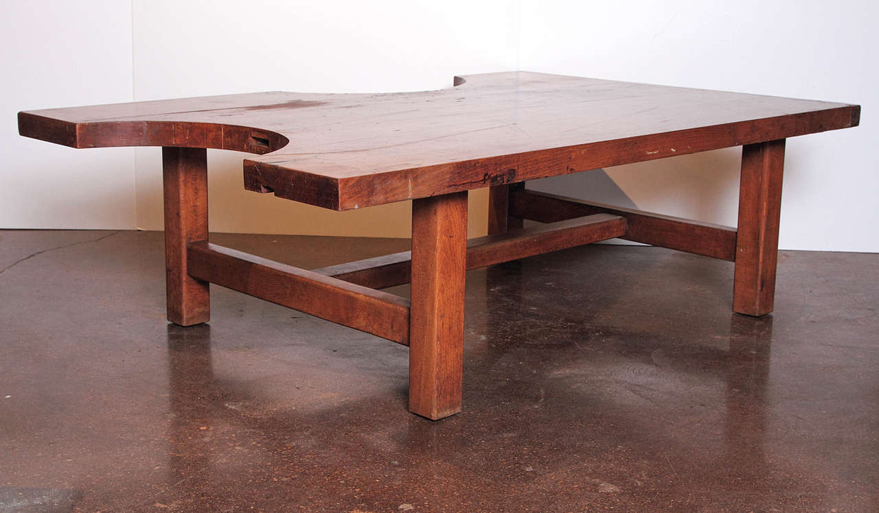Modern French Puzzle Shape Coffee Table