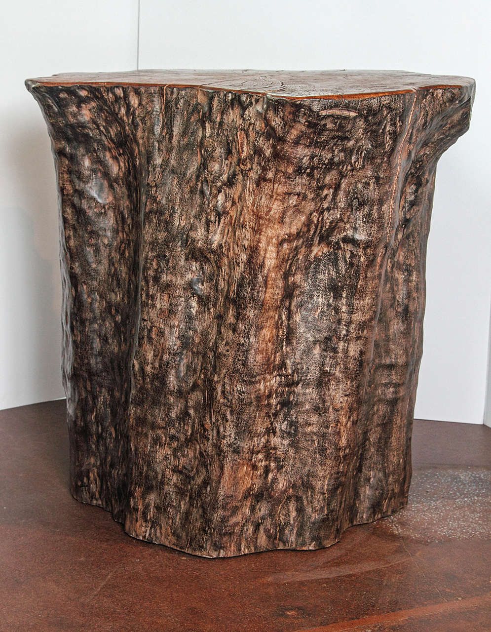 Organic Form Lychee Tree Trunk Pedestal or End Table at 1stDibs