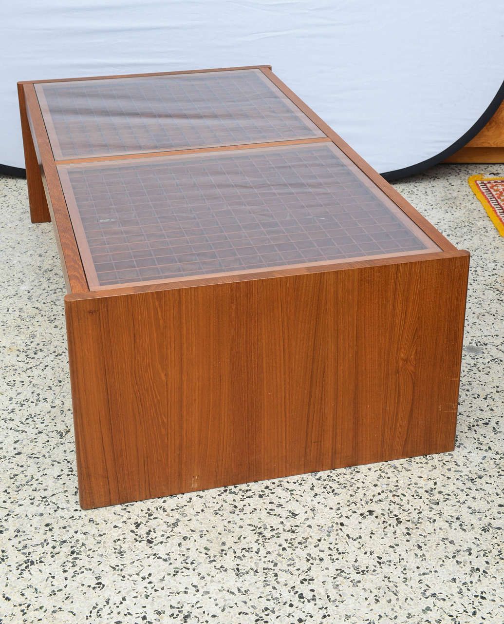 Mid-20th Century Gorgeous Danish Teak Geometric Large Coffee Table by Komfort 1950s Denmark