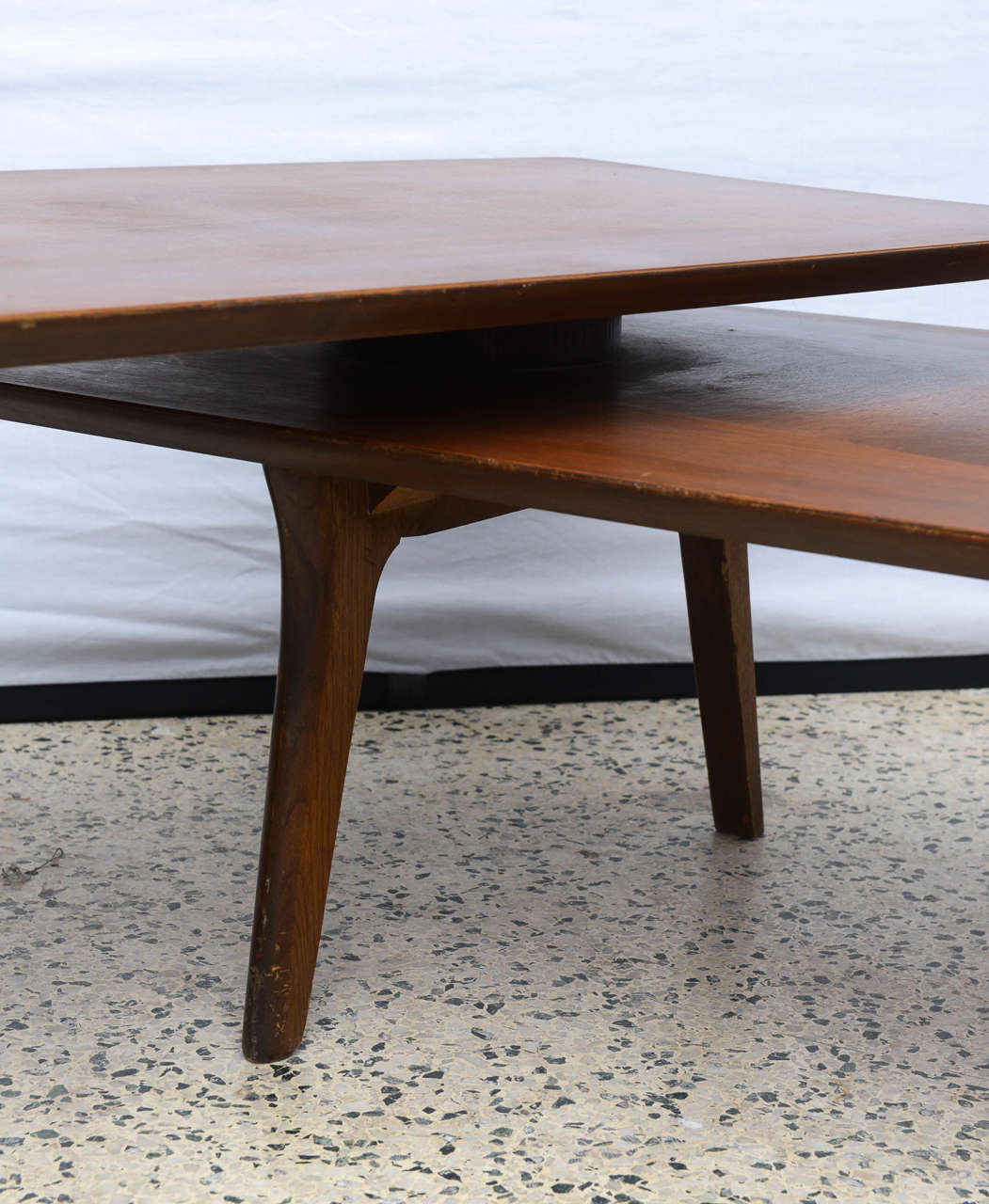 mid century swivel coffee table