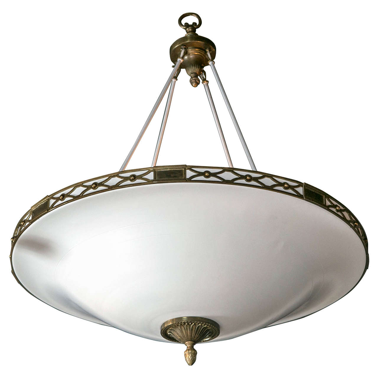 Large Painted Metal Chandelier at 1stDibs large metal chandelier