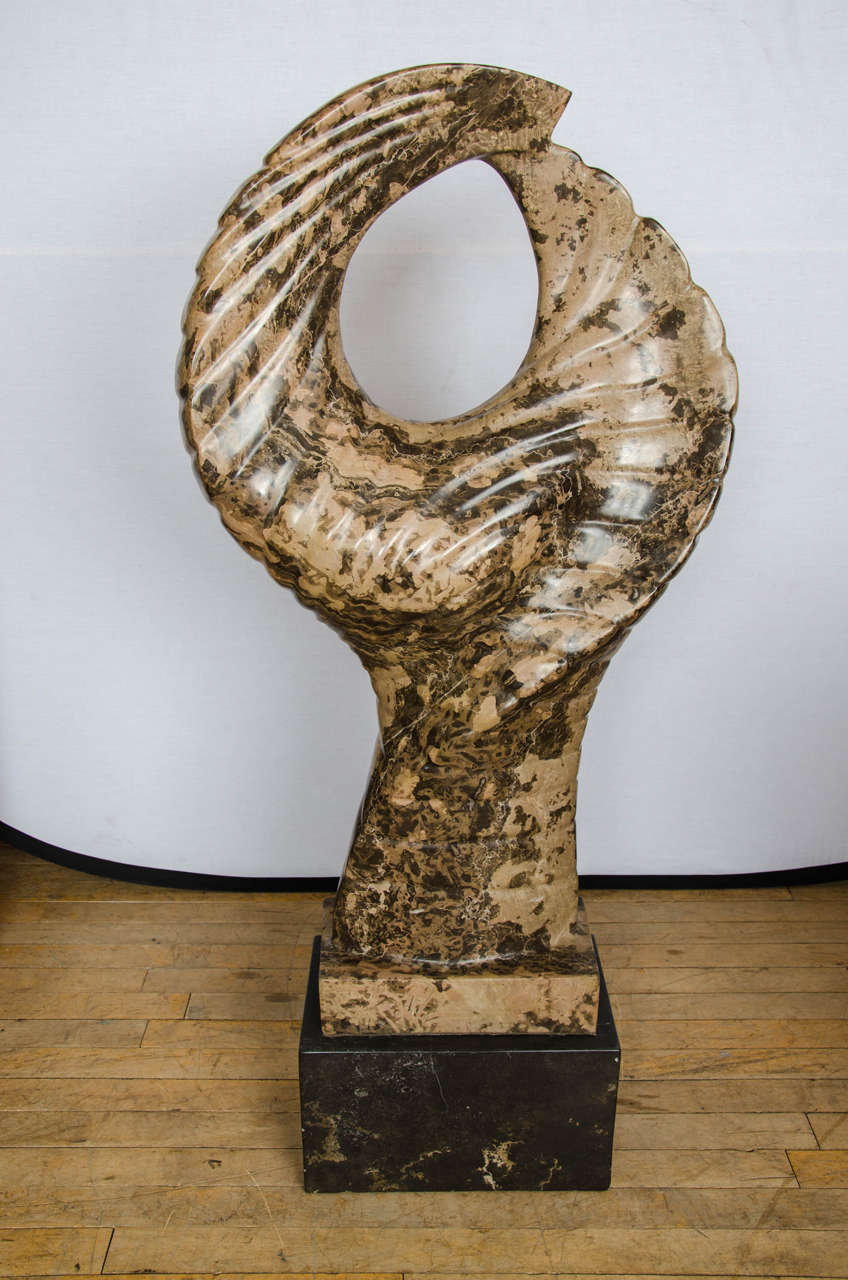 Contemporary Abstract Marble Sculpture For Sale at 1stdibs