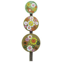 Sascha Brastoff Porcelain Enamel Clock 6