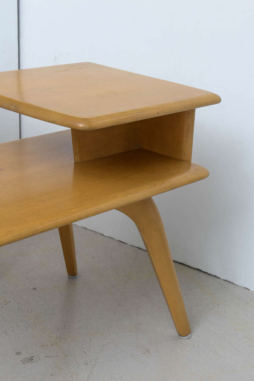 American Pair of Vintage Heywood Wakefield Side Tables or Bedsides