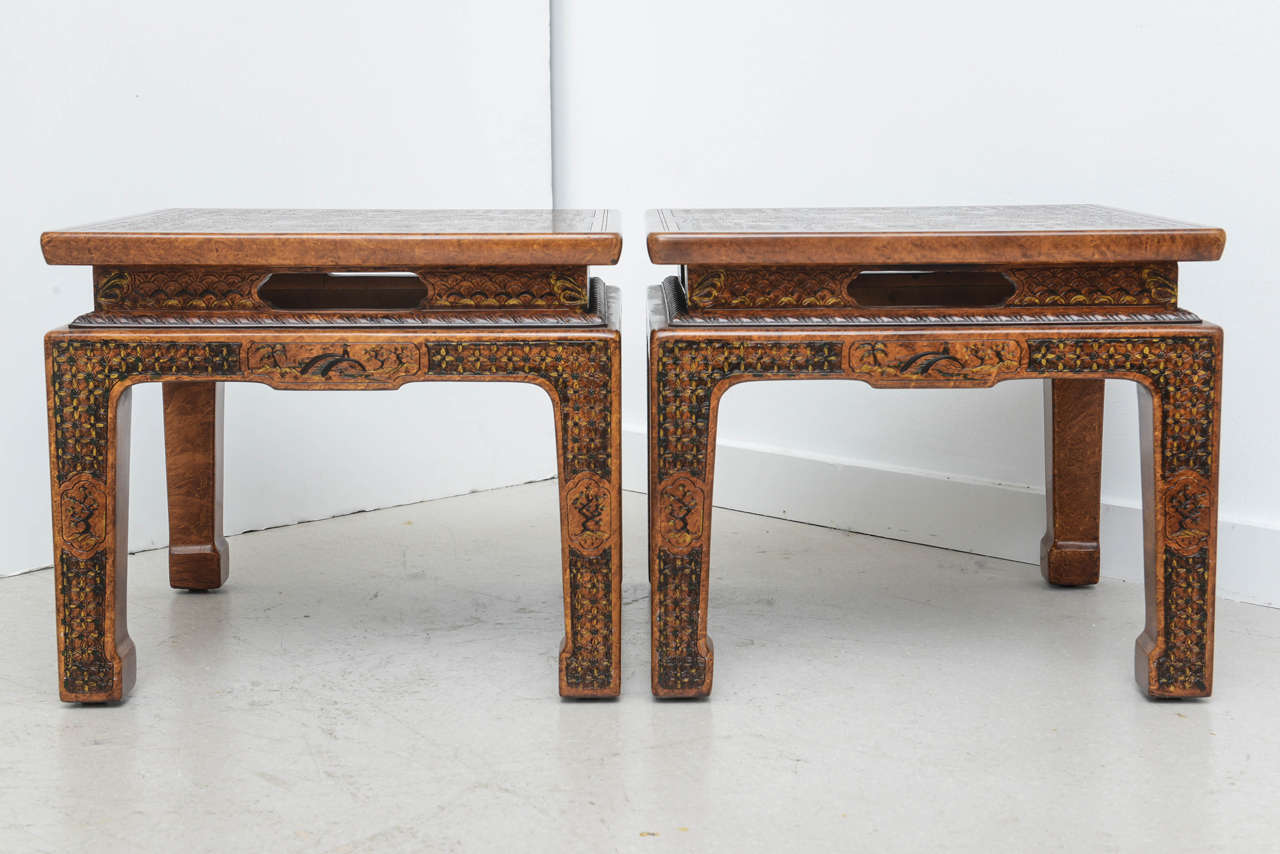 Wood Pair of John Widdicomb Occasional Tables
