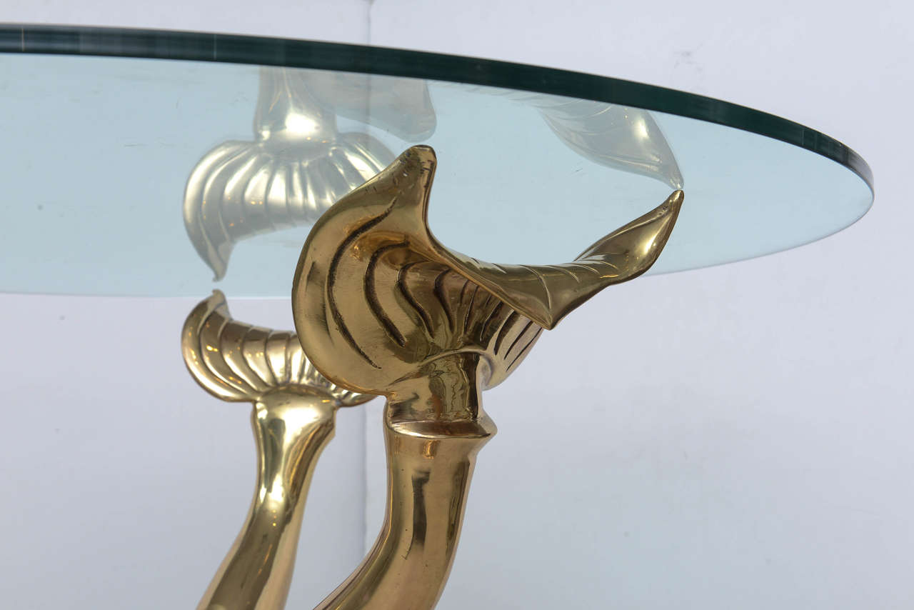 Brass Dolphin Center Table 3