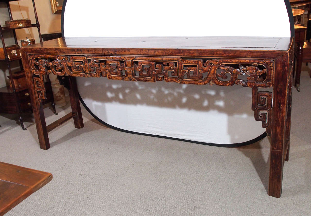 Carved Antique Chinese Altar Table