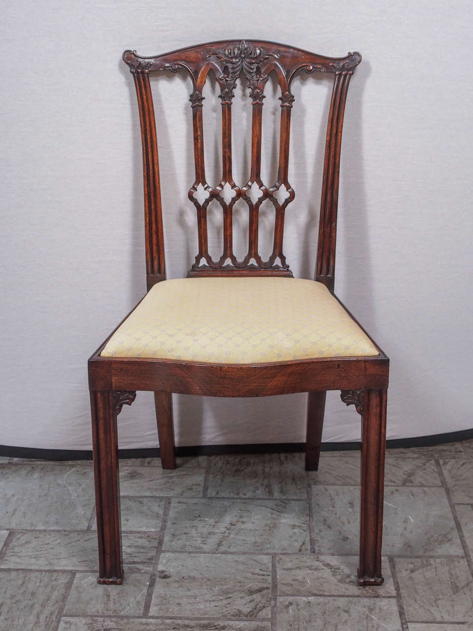 Set of Eight Antique English Dining Chairs 5