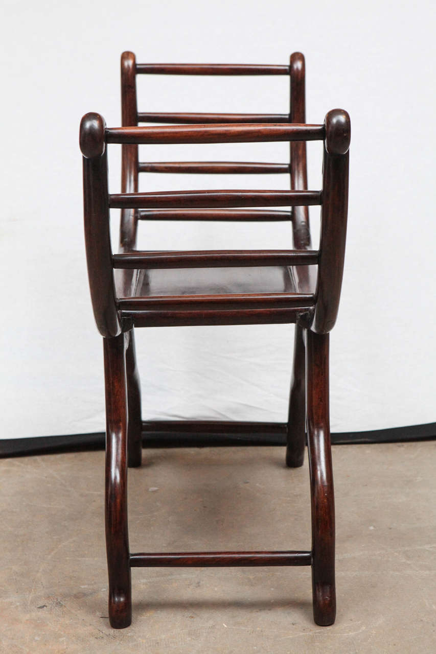 Late 19th Century Chinese Rosewood Stool 2
