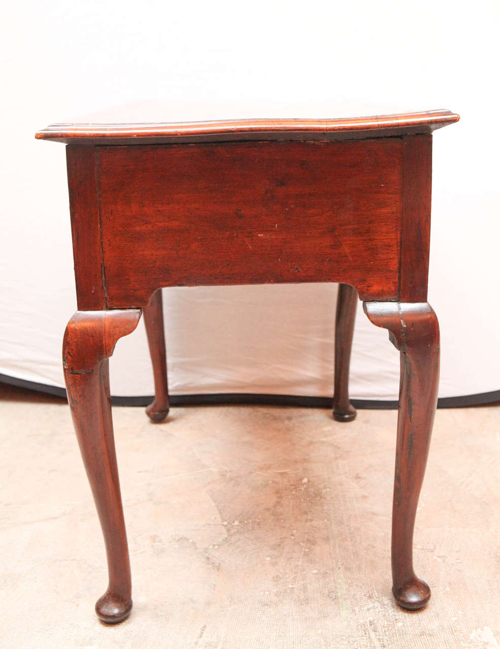 19th Century English Inlaid Three-Drawer Low Boy End Table 3