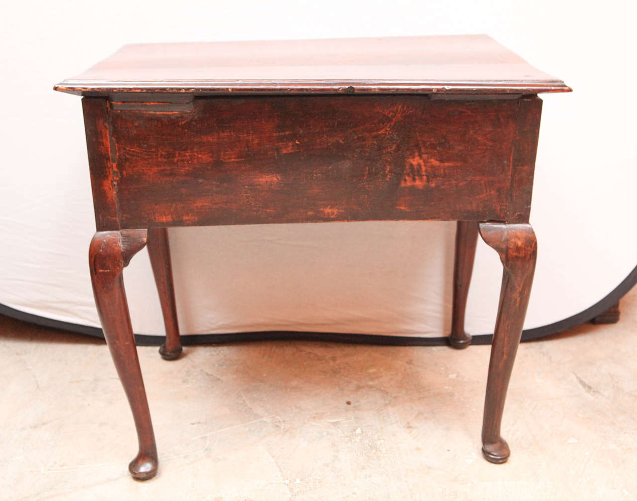 19th Century English Inlaid Three-Drawer Low Boy End Table 4