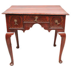 Used 19th Century English Inlaid Three-Drawer Low Boy End Table