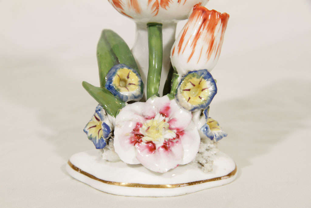 A Pair of Staffordshire Porcelain Tulips 3