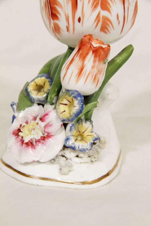 A Pair of Staffordshire Porcelain Tulips 2