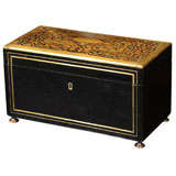 Brass and Tortoise Inlay Boulle Box