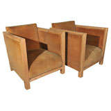 Pair Art Deco Chairs / Jean Michel Frank Style