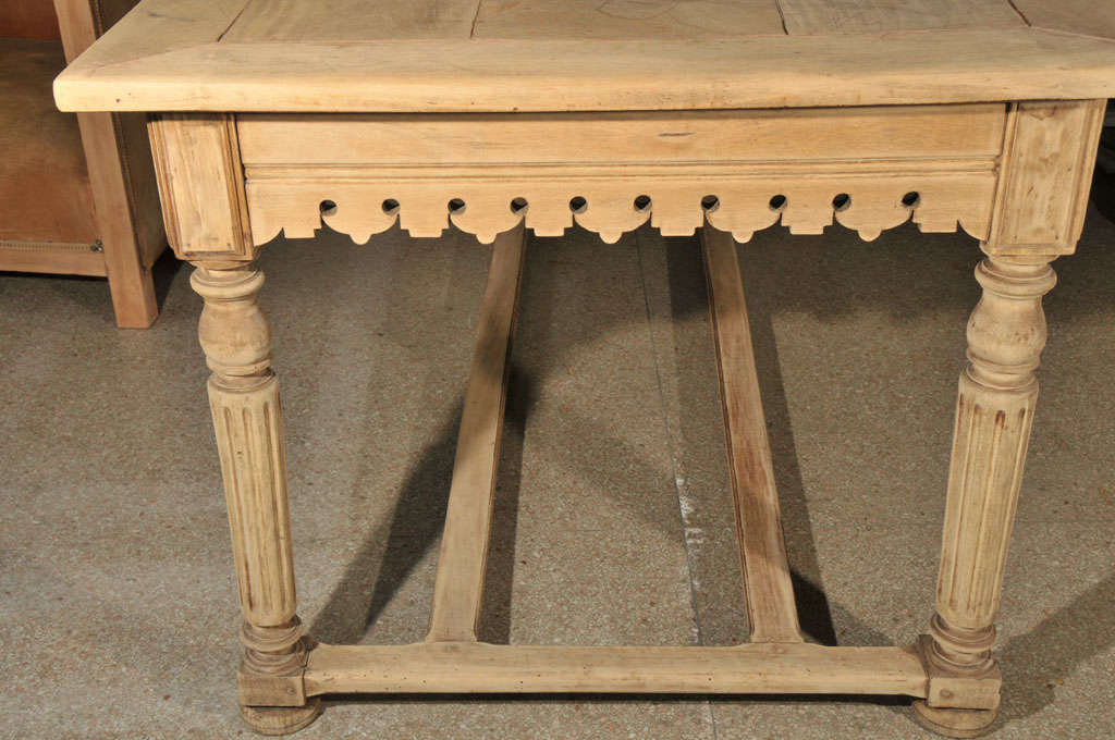 French 19th Century Traditional Kitchen Table For Sale 5