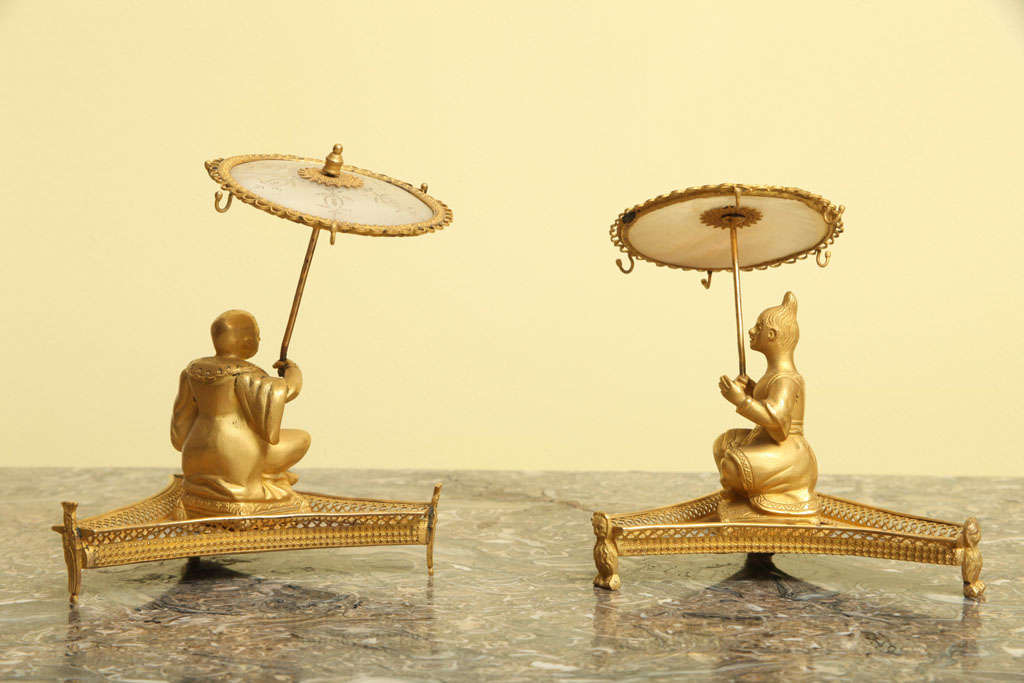 Antique Palais Royale ring holders, French c.1840 1