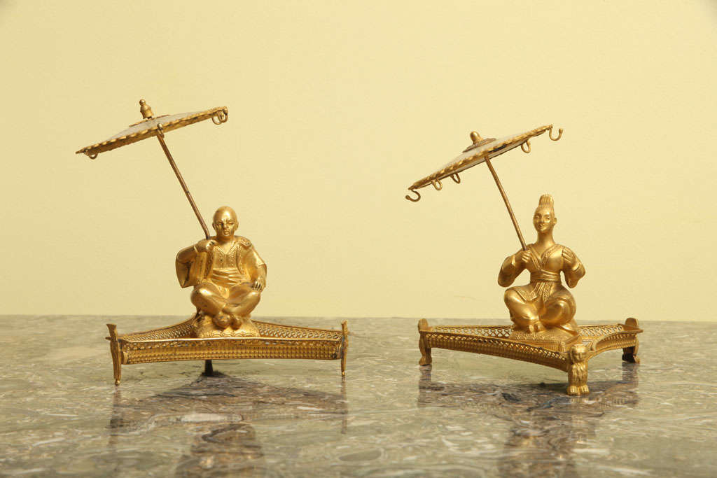 Antique Palais Royale ring holders, French c.1840 6