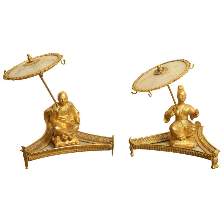 Antique Palais Royale ring holders, French c.1840