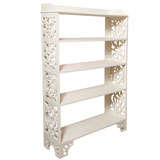 A George III Style Open Fretwork Painted Bookcase