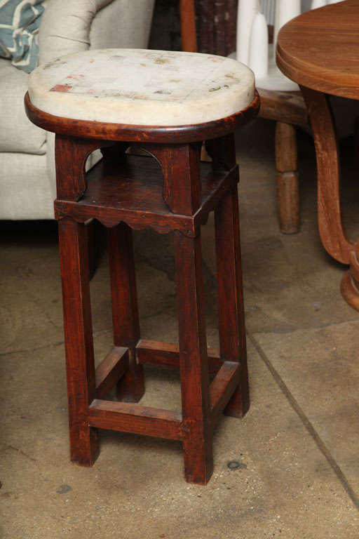 Small Side Table with Marble Top