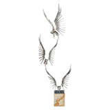Mid Century Curtis Jere Metal Sculpture of Birds in Flight