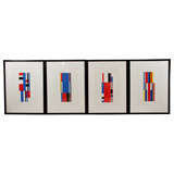 Set of Four Silkscreen Prints by Jo Niemeyer