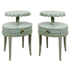 Pair of Vintage Two-Tier Grosfeld House Side Tables