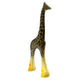 Mid Century Resin Giraffe Sculpture