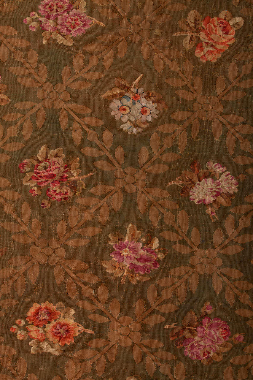 Charles X Antique French Aubusson Rug, circa 1825 3