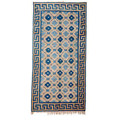 Antique Indian Cotton Dhurrie Rug