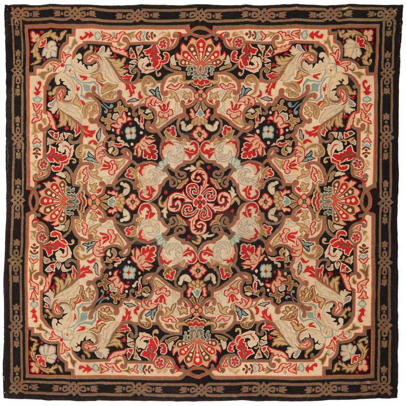 Antique Ukrainian Wool and Cotton Pile Rug, 1880's For Sale at 1stDibs ...