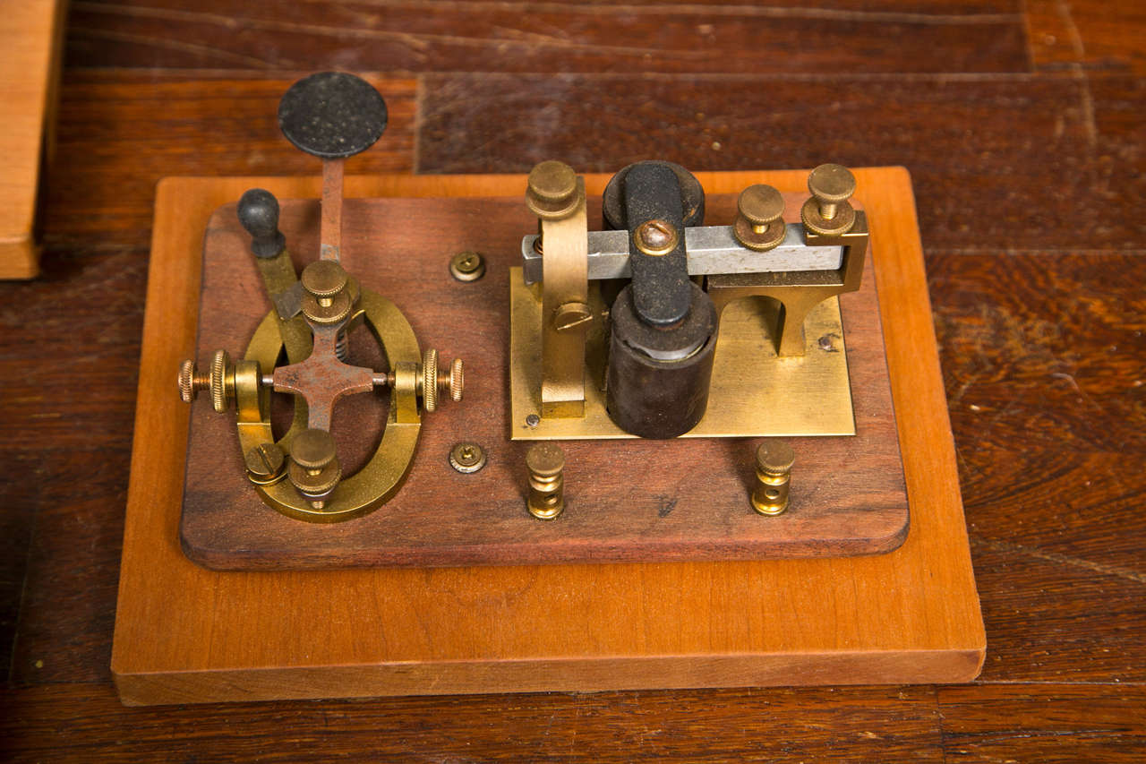 Set of Four Morse Code Keys and Sounders
