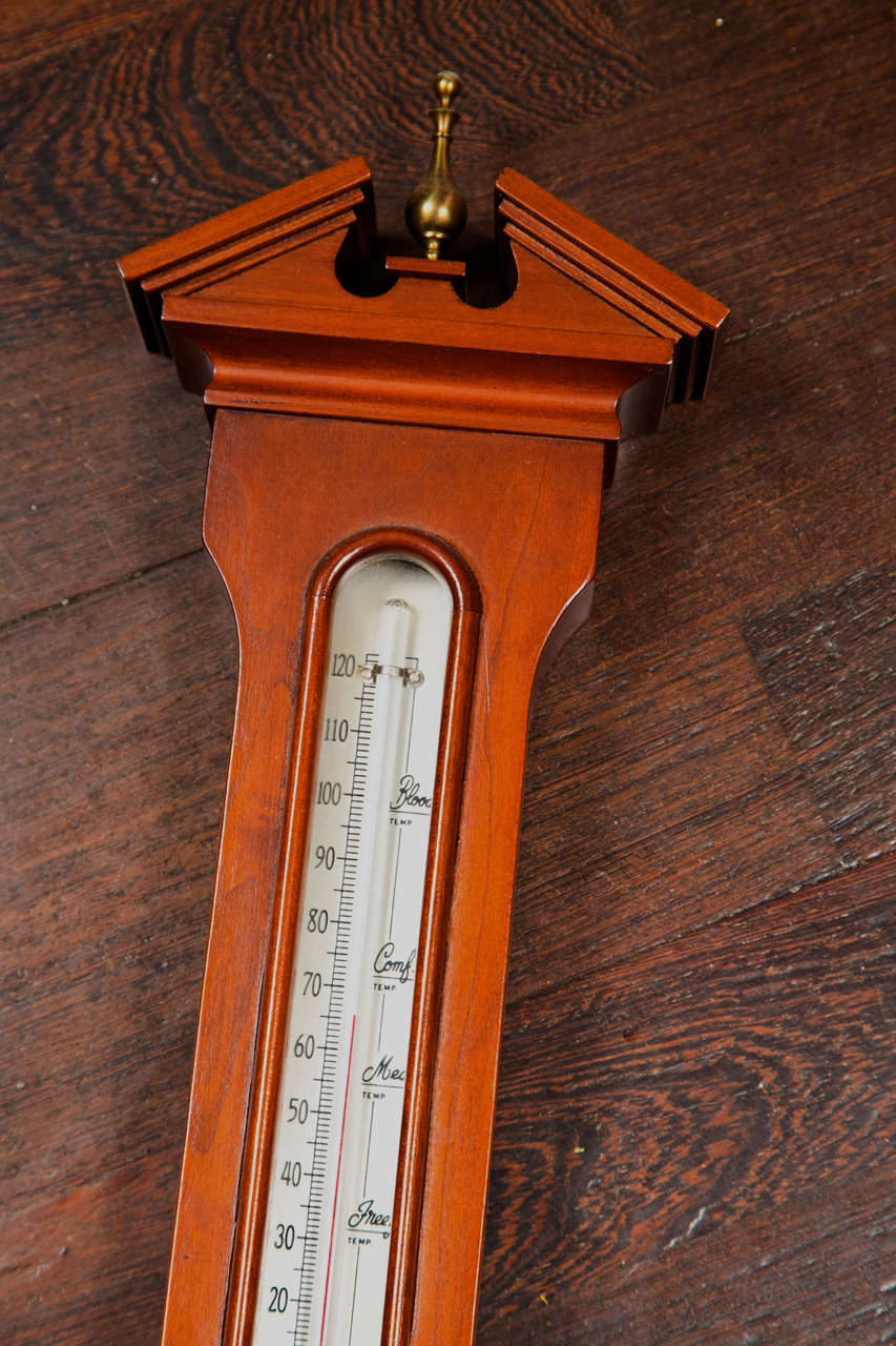 A 1950's Vintage Wall Barometer/ Weather Station In Excellent Condition For Sale In Bedford, NY