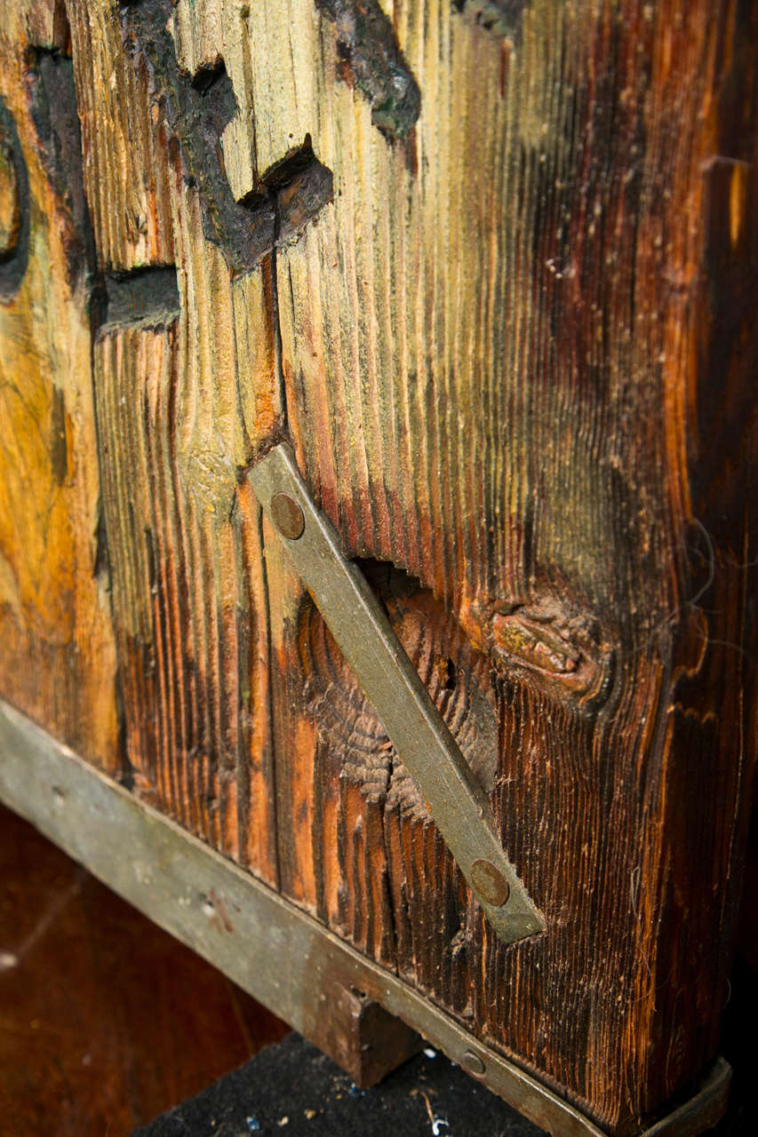 American Decorated Ships Hatch Cover circa 1900 For Sale