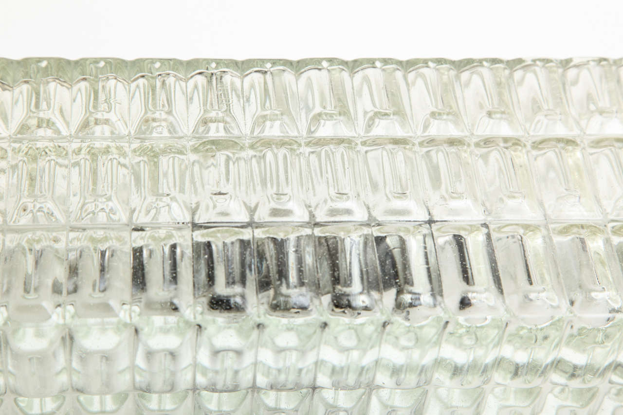 1950s Rectangular Clear Glass Wall Sconce at 1stdibs