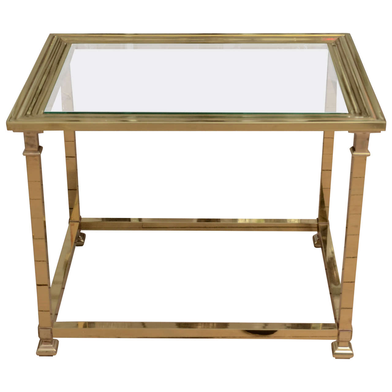 Pair Of Brass Tables at 1stdibs