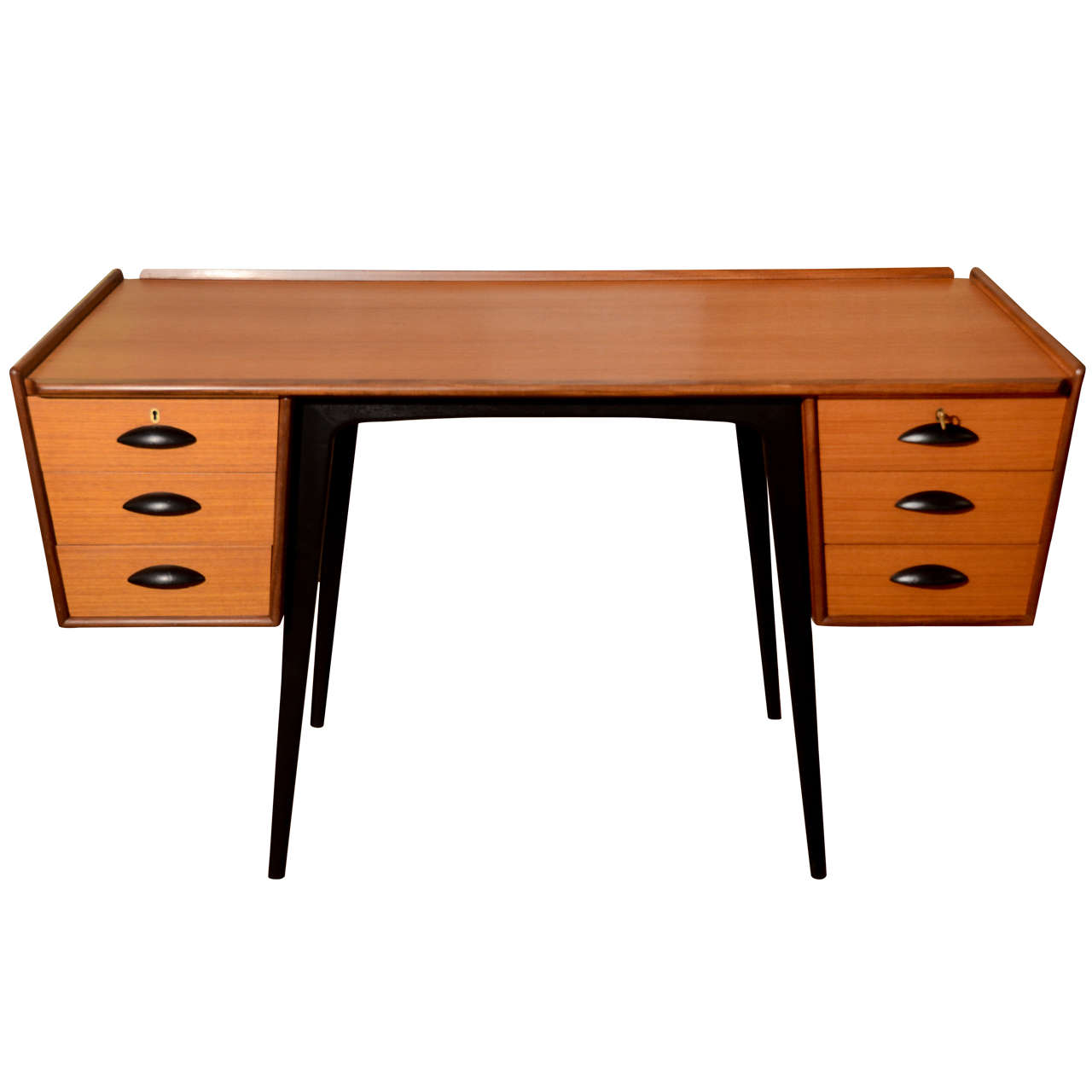 1956 "Uddebo" Teak Desk by Alf Svensson, Sweden