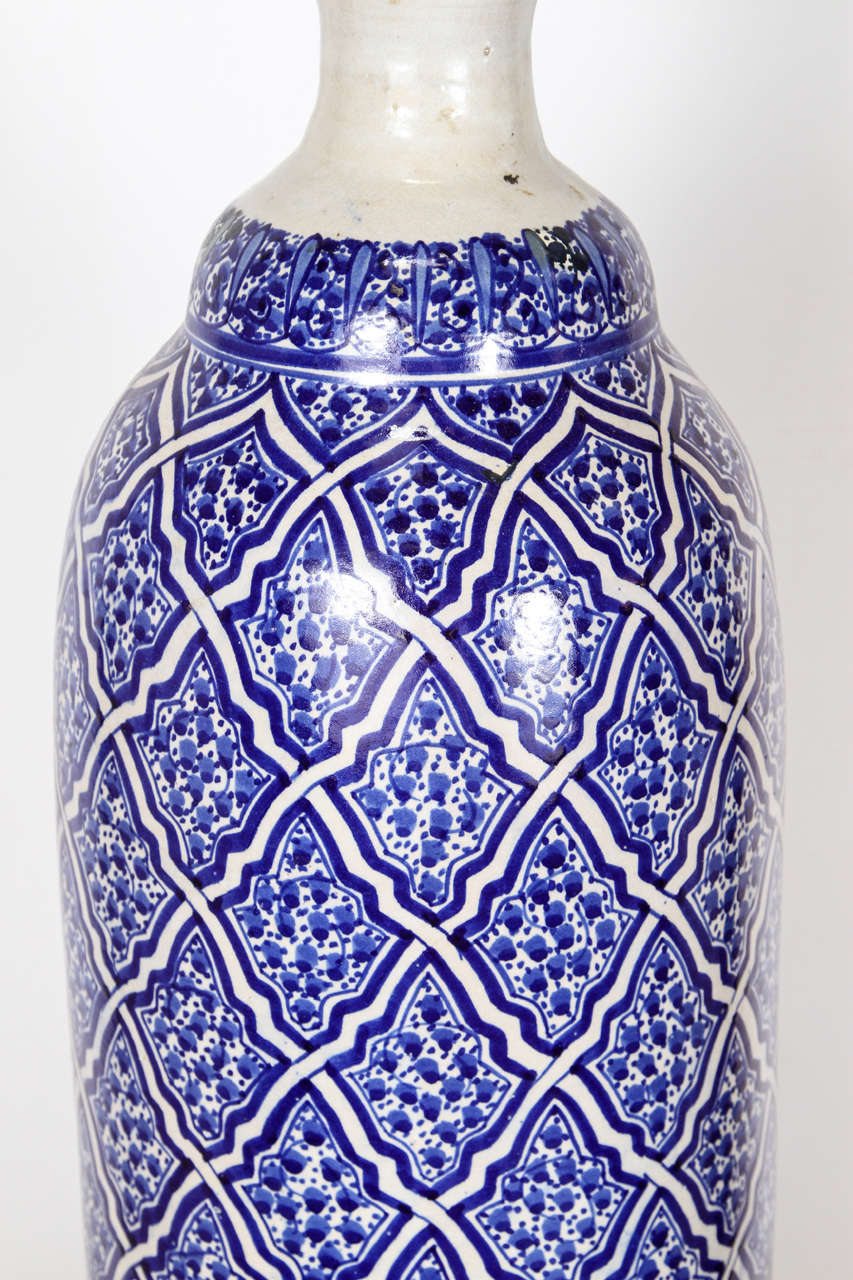 Islamic Moroccan Ceramic Table Lamps from Fez